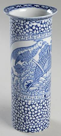 Chinese Bird 7" Vase