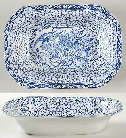 Chinese Bird 8" Oval Vegetable Bowl