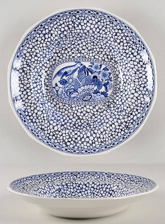 Chinese Bird Large Rim Soup Bowl
