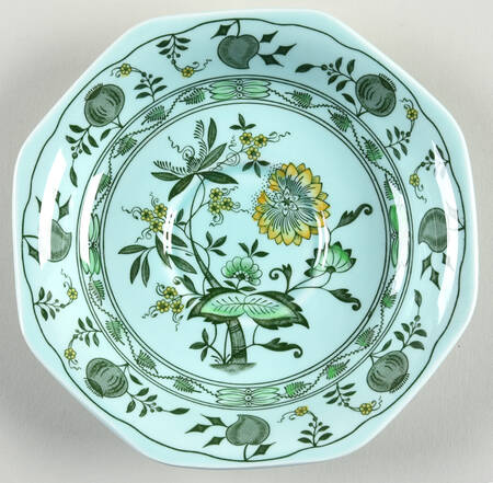 Chinese Garden Green Saucer for Oversized Cup