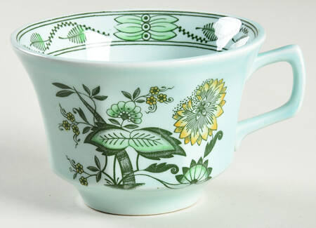 Chinese Garden Green Oversized Cup