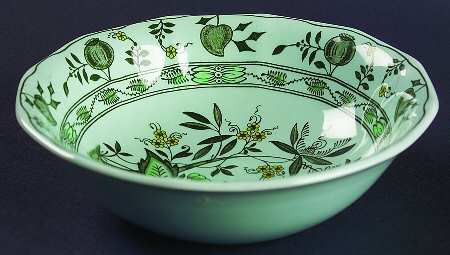 Chinese Garden Green Coupe Cereal Bowl