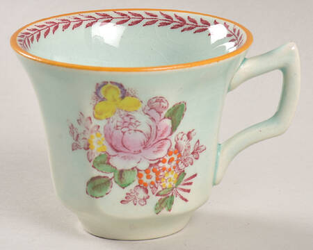 Chelsea Sprays Red (Laurel Leaf) Flat Demitasse Cup
