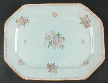 Chelsea Sprays Red (Laurel Leaf) 14" Oval Serving Platter