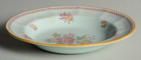 Chelsea Sprays Red (Laurel Leaf) Rim Soup Bowl