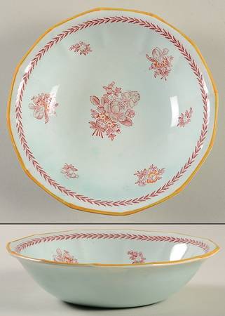 Chelsea Sprays Red (Laurel Leaf) Coupe Cereal Bowl
