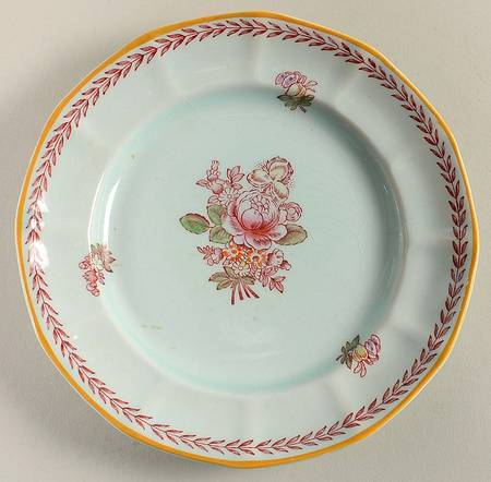 Chelsea Sprays Red (Laurel Leaf) Bread & Butter Plate