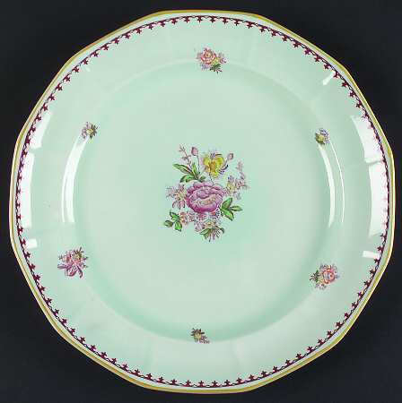 Chelsea Sprays Red (Fleur-De-Lis) 12" Chop Plate (Round Platter)