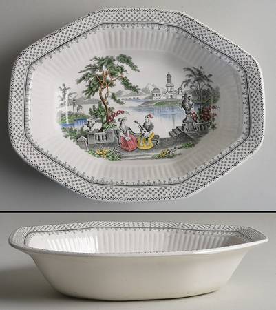 Claudette 9" Oval Vegetable Bowl