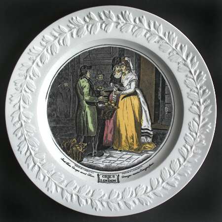 Cries of London (Raised Laurel) Dinner Plate