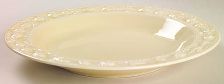 Della Robia Cream (Titian Ware) Large Rim Soup Bowl