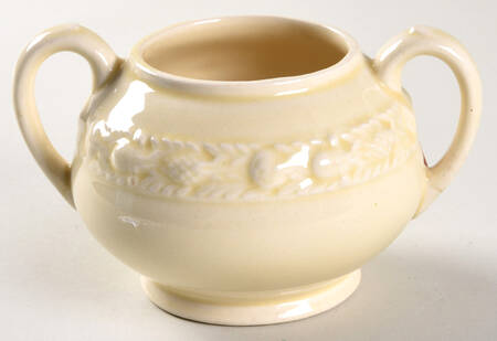 Della Robia Cream (Titian Ware) Sugar Bowl No Lid