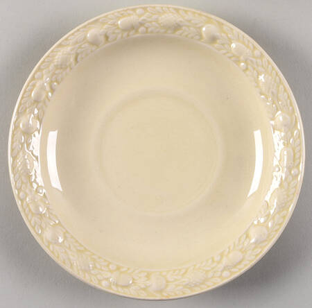 Della Robia Cream (Titian Ware) Saucer for Oversized Cup