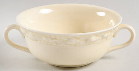 Della Robia Cream (Titian Ware) Flat Cream Soup Bowl