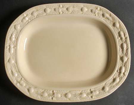 Della Robia Cream (Titian Ware) 15" Oval Serving Platter