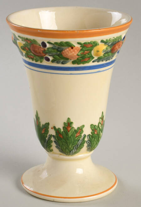 Della Robia Multicolor on Cream 5" Vase