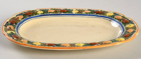 Della Robia Multicolor on Cream Butter Tray