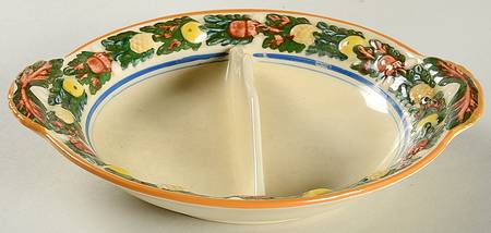 Della Robia Multicolor on Cream 2-Part Relish