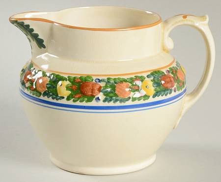 Della Robia Multicolor on Cream 24 Oz Pitcher