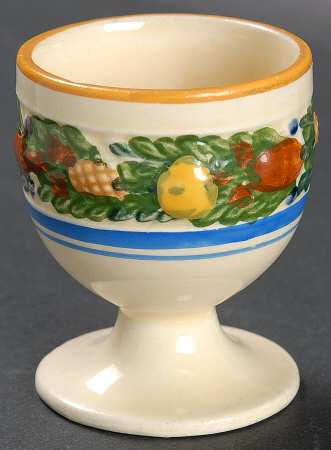 Della Robia Multicolor on Cream Single Egg Cup