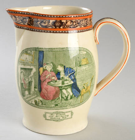 Dickens Orange (Old Back Stamp) 40 Oz Pitcher