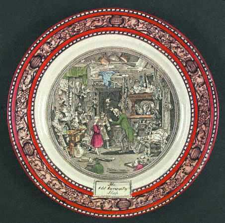 Dickens Orange (Old Back Stamp) Luncheon Plate