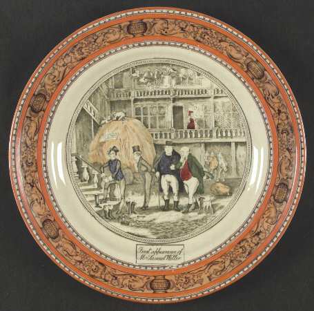 Dickens Orange (Old Back Stamp) Dinner Plate