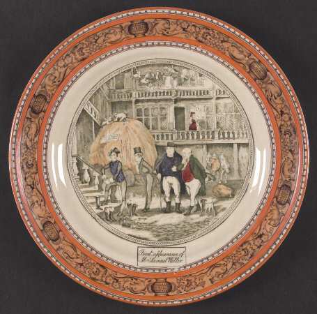 Dickens Orange (Old Back Stamp) Luncheon Plate