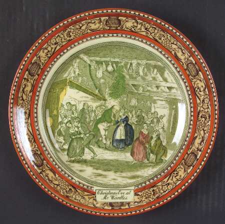Dickens Orange (Old Back Stamp) Luncheon Plate