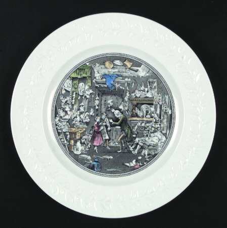 Dickens (Laurel Rim) Dinner Plate