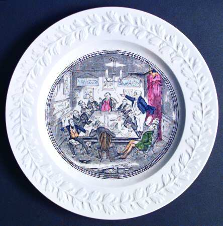 Dickens (Laurel Rim) Dinner Plate