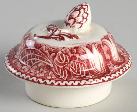 English Countryside Pink Lid for Sugar Bowl