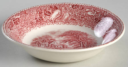 English Countryside Pink Fruit/Dessert (Sauce) Bowl