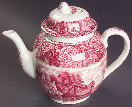English Countryside Pink Teapot & Lid