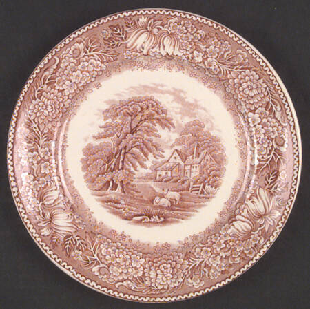 English Countryside Pink Salad Plate