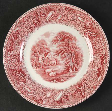 English Countryside Pink Bread & Butter Plate