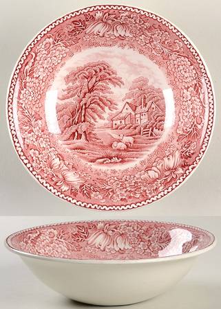 English Countryside Pink Coupe Cereal Bowl