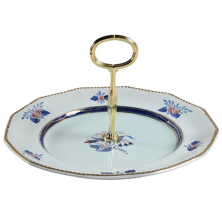 Georgian Round Serving Plate with Center Handle (Dp) Hc