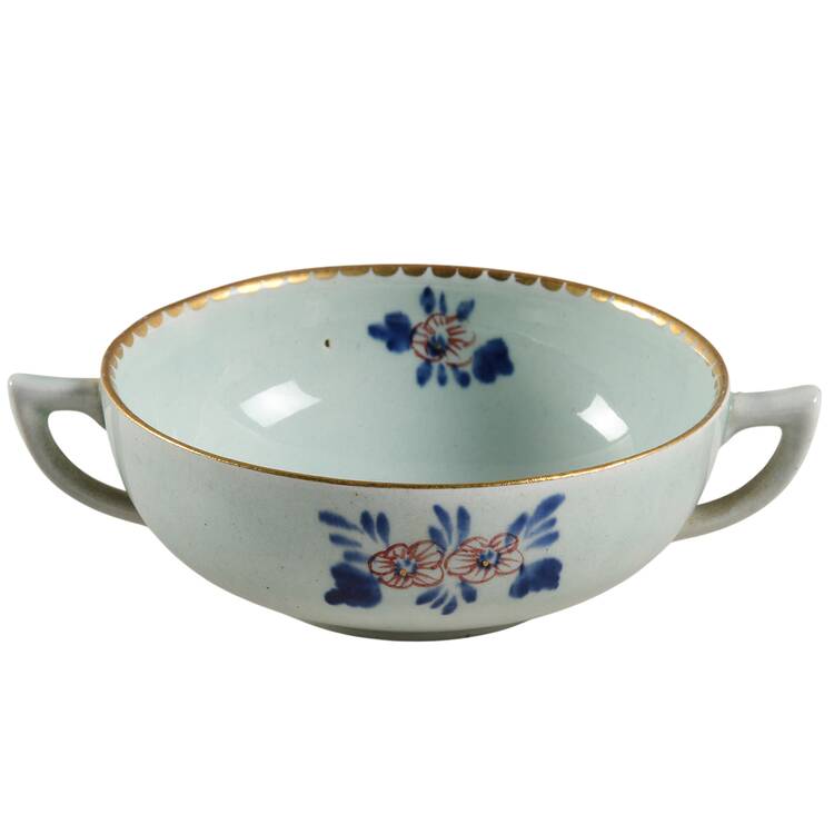 Georgian Flat Cream Soup Bowl
