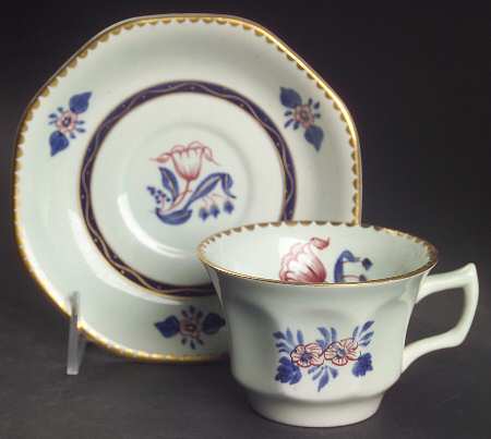 Georgian Flat Cup & Saucer Set