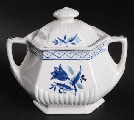 Hollandia Blue Sugar Bowl & Lid