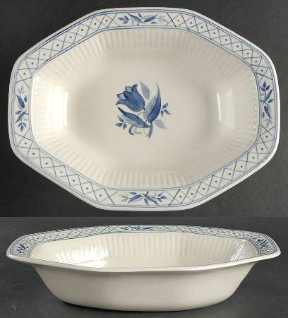 Hollandia Blue 9" Round Vegetable Bowl