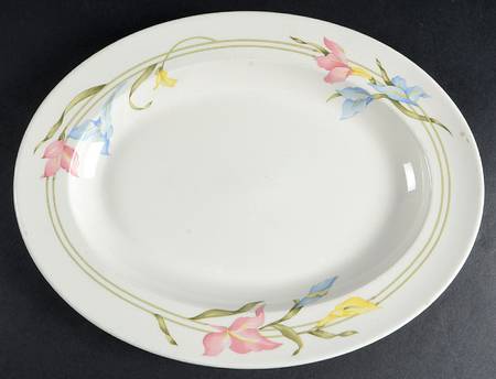 Iris 13" Oval Serving Platter