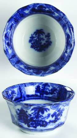Kyber (Flow Blue, No Trim) Cranberry Bowl