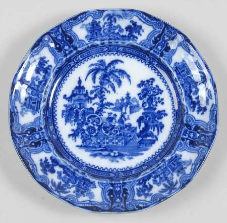 Kyber (Flow Blue, No Trim) Luncheon Plate