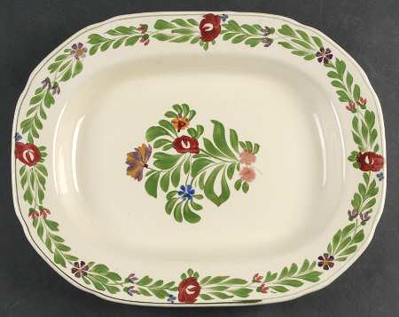Lakewood (Scalloped) 13" Oval Serving Platter