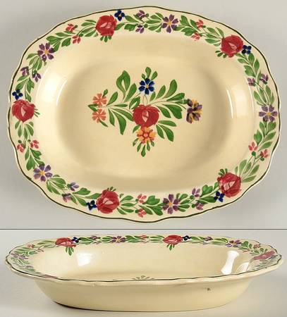Lakewood (Scalloped) 10" Oval Vegetable Bowl