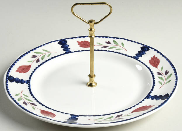 Lancaster Round Serving Plate with Center Handle (Dp) Hc