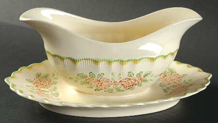 Lancaster (Titianware) Gravy Boat with Attached Underplate