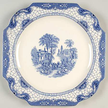 Landscape (Blue & White) 12" Chop Plate (Round Platter)